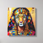 KLEOPATRA KONINGIN VAN DE NIJL-LUIPAARD CANVAS AFDRUK (Voorkant)