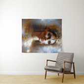 Kleopatra Porträt in Goldener Majestät Wandkleed (In Situ (horizontaal))