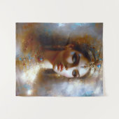 Kleopatra Porträt in Goldener Majestät Wandkleed (Voorkant (horizontaal))