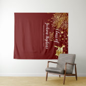 Klep Fireworks Graduation Cap - Tassel Class of 20 Wandkleed (In Situ (horizontaal))