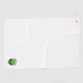 Klep handdoek / Golfhanddoek - Alien Head vuurt he (Horizontaal)