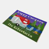 Klep van camper voor retro deurmat (Schuin)