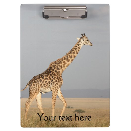 Klepbord met Giraffe Foto Klembord (Voorkant)