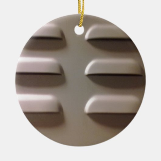 klepdeur keramisch ornament (Voorkant)