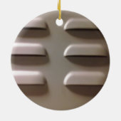 klepdeur keramisch ornament (Achterkant)