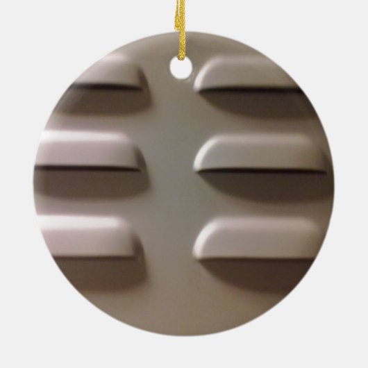 klepdeur keramisch ornament (Achterkant)