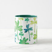 Klepel Sint-Patricksdag Groene Monogrammok Mok (Midden)