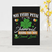 Klepelblad Gelukkige St. Patrick's Dag Kaart (Gele Bloem)