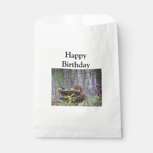 Klepfoto van een eend bedankzakje (Voorkant)