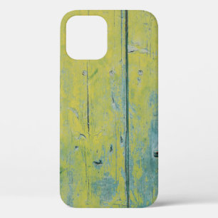 Klepfoto van geel en blauwgroen houten bord Case-Mate iPhone case