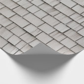 Klepfoto van grijze dakgordels cadeaupapier (Hoek)