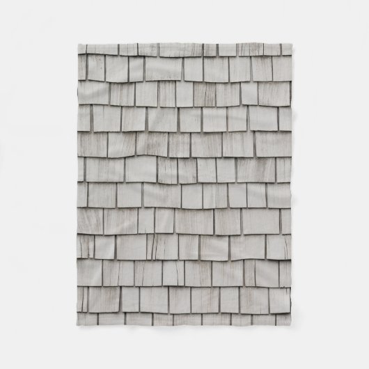 Klepfoto van grijze dakgordels fleece deken (Voorkant)