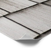 Klepfoto van grijze dakgordels poster (Hoek)