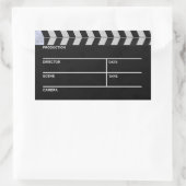 klepplankbioscoop rechthoekige sticker (Tas)