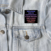 Kleptomane Grappenmakerige woordspeling Knop Badge Vierkante Button 5,1 Cm (In situ)