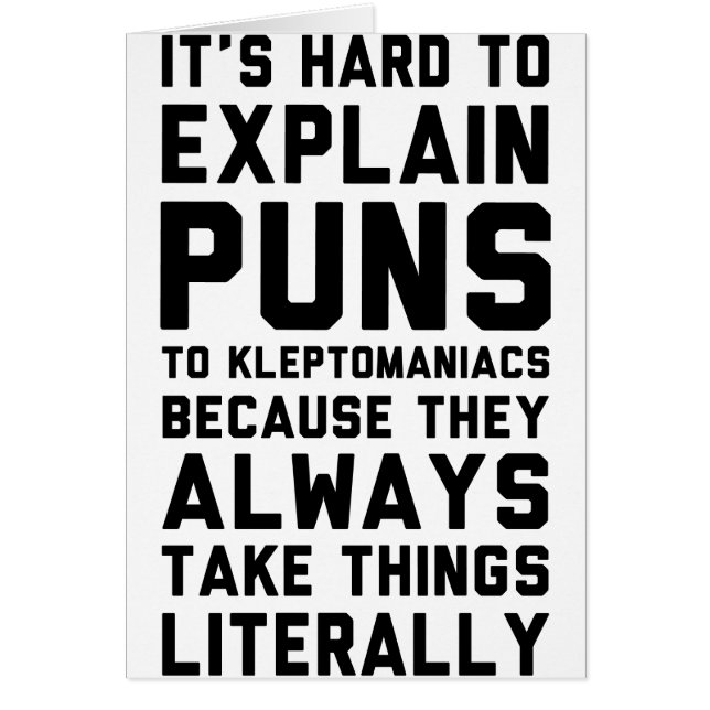 Kleptomaniac Pun (Voorkant)