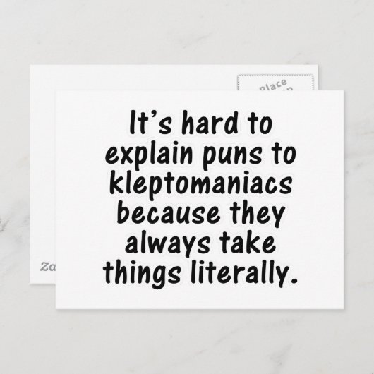 Kleptomaniakun Briefkaart (Voorkant / Achterkant)