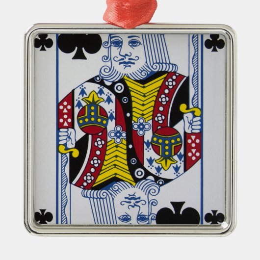 Kleren (Clubs) Metalen Ornament (Voorkant)