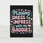 Kleren dragen om indruk te maken met mijn baddies  kaart (Voorkant)