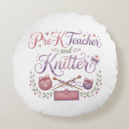 Kleren Peuterleerkracht en Breister Ronde Worp Kus Rond Kussen