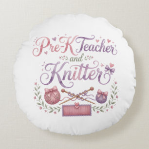 Kleren Peuterleerkracht en Breister Ronde Worp Kus Rond Kussen