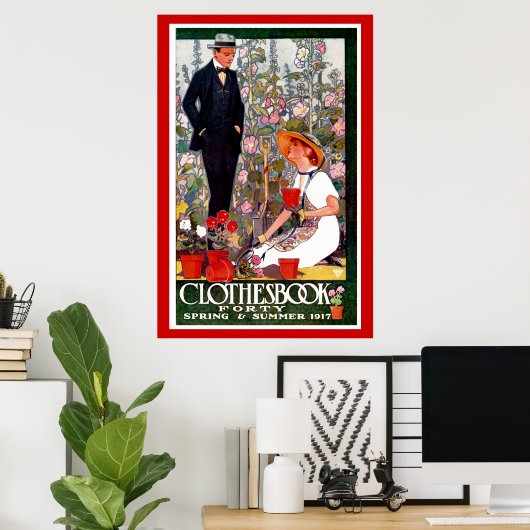 Kleren Veertig: lente en zomer 1917 Poster (Thuiskantoor)