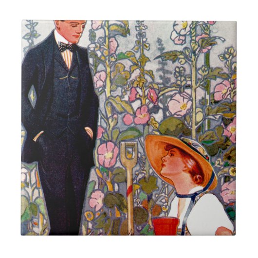 Kleren Veertig: lente en zomer 1917 Tegeltje (Voorkant)