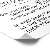 Klerenhanger Bruiloftsspel Lemons Bord Poster (Hoek)