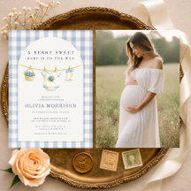 Klerenlijn Foto Baby Shower met Bosbessen