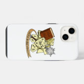 Klerik Dobbelsteen Ontwerp iPhone Hoesje (Achterkant horizontaal)
