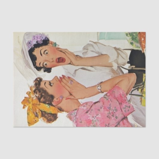 Kletsende Huisvrouwen Decoupage Tissuepapier (Voorkant)