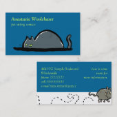 kletskat - zitten van huisdieren visitekaartje (Voorkant / Achterkant)