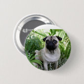 kletspraat ronde button 5,7 cm (Voorkant /achterkant)