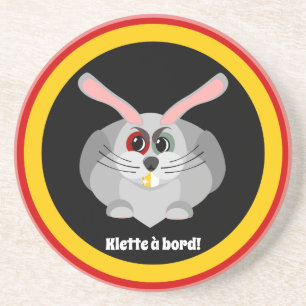 Klette aan boord - Belgische folklore Zandsteen Onderzetter