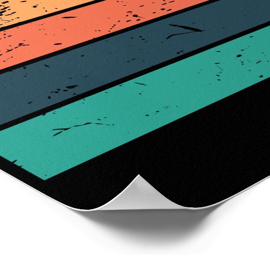 Klettern Retrohintergrund Poster (Hoek)