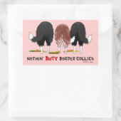 Kleugens rond knoppen rechthoekige sticker (Tas)