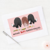 Kleugens rond knoppen rechthoekige sticker (Envelop)