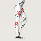 Kleun mijn lach, kinky design met rode lippen leggings (Rechts)