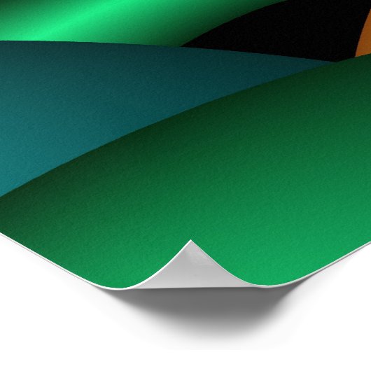 Kleur 11 Abstracte kunst Poster (Hoek)