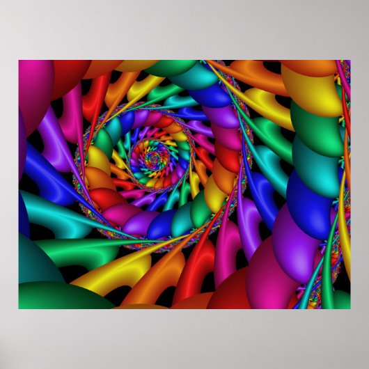 Kleur 11 Abstracte kunst Poster (Voorkant)