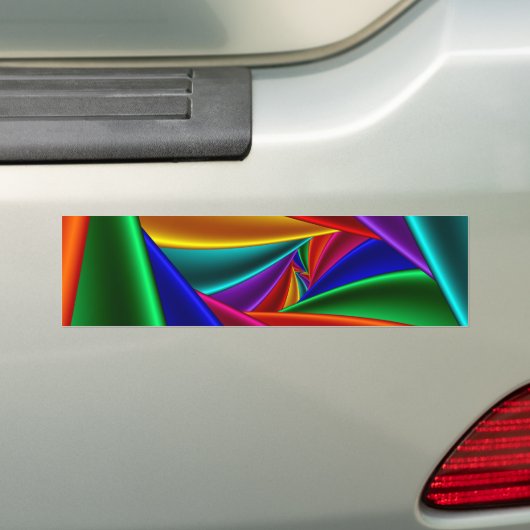 Kleur 25 bumpersticker (Op auto)