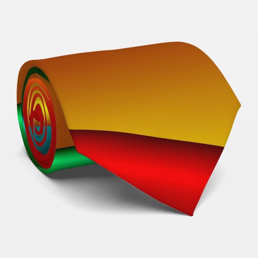 Kleur 25 fijne fractale kunst stropdas (Opgerold)