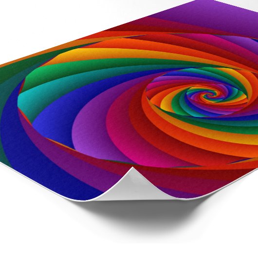 Kleur 6 Abstracte kunst Poster (Hoek)