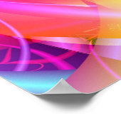 Kleur 9 Abstracte kunst Poster (Hoek)