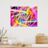 Kleur 9 Abstracte kunst Poster (Keuken)