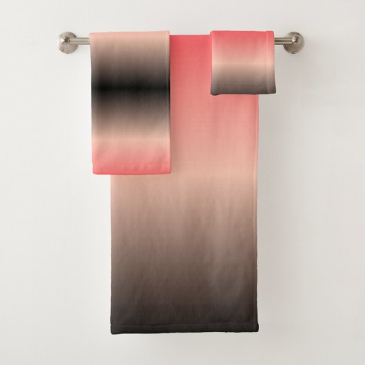 Kleur aan zwart bad handdoek (Insitu)