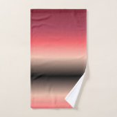 Kleur aan zwart bad handdoek (Handdoek)