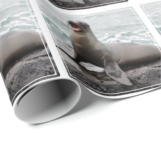 Kleur Aangepaste achtergrond verzegelen Cadeaupapier (Rol Hoek)