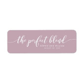 Kleur Aanpasbaar Relax Script De Perfecte Mix Etiket (Voorkant)