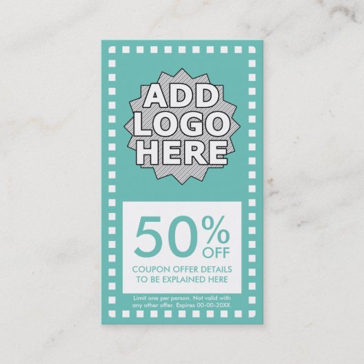 kleur aanpasbare eenvoudige coupon (Voorkant)